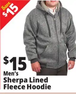 Ocean State Job Lot Men's Sherpa Lined Fleece Hoodie offer