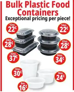 Ocean State Job Lot Bulk Plastic Food Containers offer