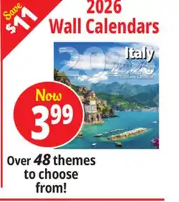 Ocean State Job Lot 2026 Wall Calendars offer