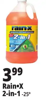 Ocean State Job Lot Rain-X -25° 2-in-1 Windshield Wash 1 Gal offer