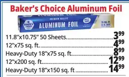 Ocean State Job Lot Baker's Choice Aluminum Foil offer