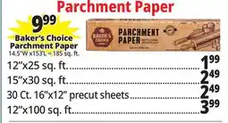 Ocean State Job Lot Parchment Paper offer