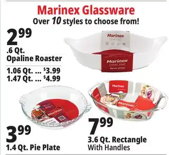 Ocean State Job Lot Marinex Glassware offer