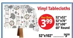 Ocean State Job Lot Vinyl Tablecloths offer
