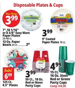 Ocean State Job Lot Disposable Plates offer