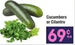 Albertsons Cucumbers or Cilantro offer