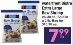 Albertsons waterfront Bistro Extra Large Raw Shrimp offer