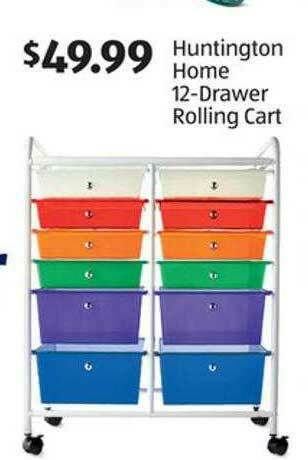 Aldi Huntington Home 12-drawer Rolling Cart offer