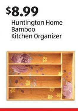 Aldi Huntington Home Bamboo Kitchen Organizer offer