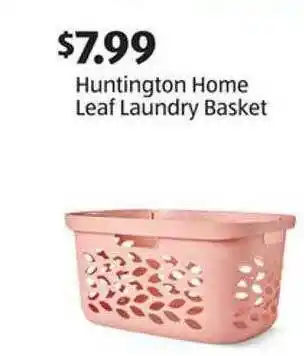 Aldi Huntington Home Leaf Laundry Basket offer