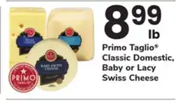 ACME Primo Taglio Classic Domestic, Baby or Lacy Swiss Cheese offer