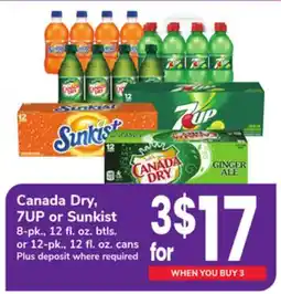 ACME Canada Dry, 7UP or Sunkist offer
