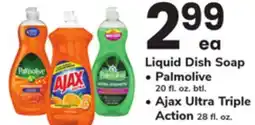 ACME Liquid Dish Soap Palmolive 20 fl. oz. btl. Ajax Ultra Triple Action 28 fl. oz offer