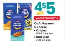 ACME Kraft Macaroni & Cheese, Original 5.5-7.3 oz. box, Blue Box 7.25 oz. pkg offer