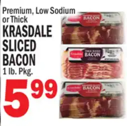 Bravo Supermarkets KRASDALE SLICED BACON offer