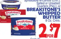 Bravo Supermarkets BREAKSTONE'S WHIPPED BUTTER offer