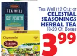 Bravo Supermarkets CELESTIAL SEASONINGS HERBAL TEA offer