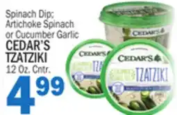 Bravo Supermarkets CEDAR'S TZATZIKI offer