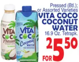 Bravo Supermarkets VITA COCO COCONUT WATER offer