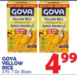 Bravo Supermarkets GOYA YELLOW RICE offer