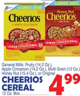 Bravo Supermarkets CHEERIOS CEREAL offer