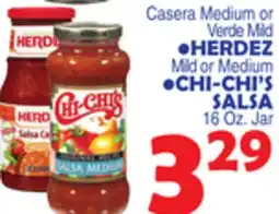 Bravo Supermarkets HERDEZ, CHI-CHI'S SALSA 16 Oz. Jar offer