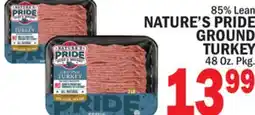 Bravo Supermarkets NATURE'S PRIDE GROUND TURKEY offer