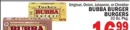 Bravo Supermarkets BUBBA BURGER BURGERS offer