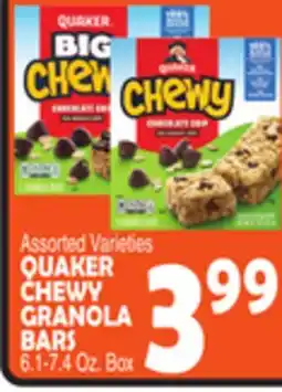 Bravo Supermarkets QUAKER CHEWY GRANOLA BARS offer