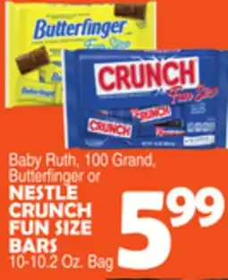 Bravo Supermarkets NESTLE CRUNCH FUN SIZE BARS offer