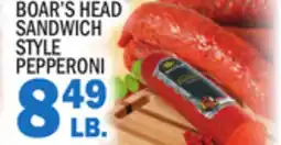 Bravo Supermarkets BOAR'S HEAD SANDWICH STYLE PEPPERONI offer