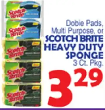 Bravo Supermarkets SCOTCH BRITE HEAVY DUTY SPONGE offer