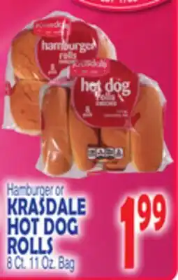Bravo Supermarkets KRASDALE HOT DOG ROLLS offer
