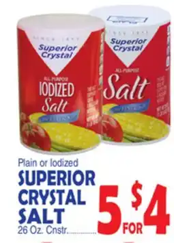 Bravo Supermarkets SUPERIOR CRYSTAL SALT offer