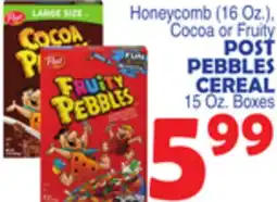 Bravo Supermarkets POST PEBBLES CEREAL offer