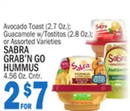 Bravo Supermarkets SABRA GRAB'N GO HUMMUS offer