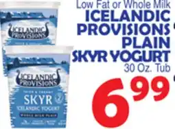Bravo Supermarkets ICELANDIC PROVISIONS PLAIN SKYR YOGURT offer