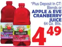 Bravo Supermarkets APPLE & EVE CRANBERRY JUICE offer