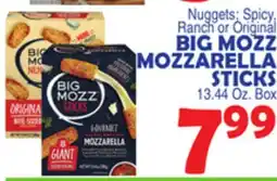 Bravo Supermarkets BIG MOZZ MOZZARELLA STICKS offer