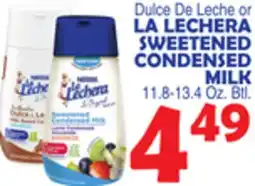 Bravo Supermarkets LA LECHERA SWEETENED CONDENSED MILK offer