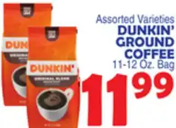 Bravo Supermarkets DUNKIN' GROUND COFFEE offer