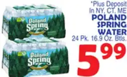 Bravo Supermarkets POLAND SPRING WATER offer