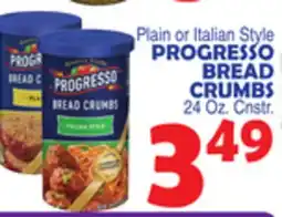 Bravo Supermarkets PROGRESSO BREAD CRUMBS offer