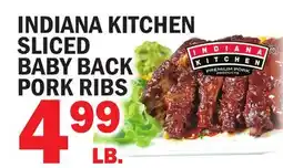 Bravo Supermarkets INDIANA KITCHEN SLICED BABY BACK PORK RIBS offer