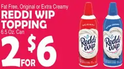 Bravo Supermarkets REDDI WIP TOPPING offer