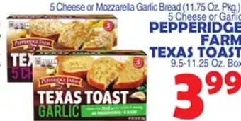 Bravo Supermarkets PEPPERIDGE FARM TEXAS TOAST offer