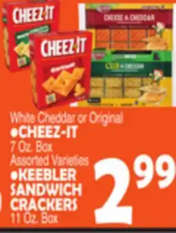 Bravo Supermarkets • CHEEZ-IT •KEEBLER SANDWICH CRACKERS offer