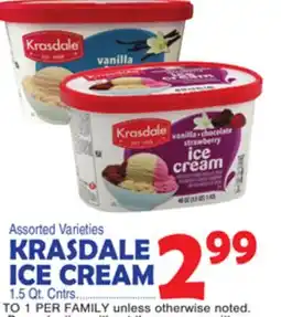 Bravo Supermarkets KRASDALE ICE CREAM offer