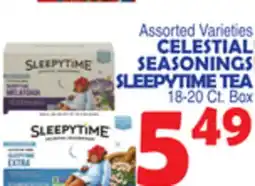 Bravo Supermarkets CELESTIAL SEASONINGS SLEEPYTIME TEA offer