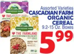 Bravo Supermarkets CASCADIAN FARM ORGANIC CEREAL offer